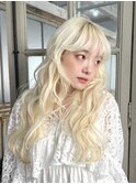 ホワイトブロンドダブルカラーケアブリーチハイトーン