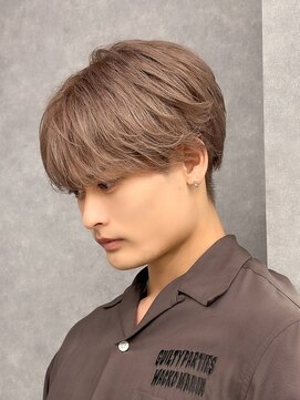 エルマーク 神戸三宮(L-MARK) ダブルカラーブリーチケアブリーチミルクティーリタッチシルバー