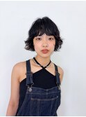 ボブパーマ   顔周りレイヤー  ウエーブヘア