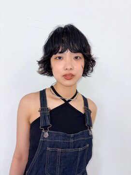 デイジードゥ(Daisy duex) ボブパーマ 顔周りレイヤー ウエーブヘア