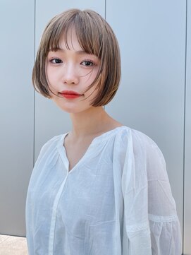 シンス 銀座(since) 小顔似合わせカット/ショートボブ/グレージュカラー【銀座駅】