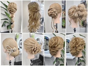 コアブラン 原宿 明治神宮前(CORE blanc)の写真/イベント前に華やかなアレンジを！経験豊富なプロの技で特別な日をとびきり可愛く♪[原宿/明治神宮前]