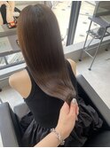 《加賀詩織》ナチュラルストレート×チョコレートブラウン