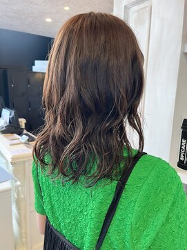 福山人気20代30代40代デジタルパーマゆるふわ髪質改善アッシュ