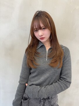 ロンドルーチェ 心斎橋(Lond luce) ダークアッシュ/ミディアムレイヤーカット［髪質改善/縮毛矯正］