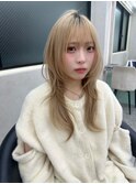 大人ガーリー/ミディアムレイヤーカット/似合わせカット