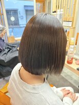 クア(qua)&nbsp;【北千住】柔らかボブを叶える☆髪質改善縮毛矯正で自然なツヤ髪