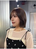 layer bob × sheer brown
