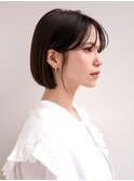 ボブ/前髪カット/縮毛矯正/髪質改善/韓国風/レイヤー