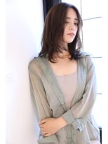 ノンダメージサロン ステラバイボヌール(Stella by Bonheur) 【川西能勢口】シアーグレージュ×レイヤーミディ