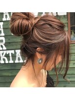 ブリックバイブレイス 千葉 千葉中央(brick by brace)&nbsp;夏ハイライト×抜け感ゆるお団子□