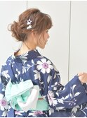 浴衣ヘア☆編み込みまとめ髪【AUTRE綱島店】