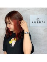 バカンス(VACANCES)&nbsp;インナーカラー レッド