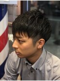 ツーブロックショート