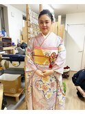 成人式ヘアセットとメイク【ヘアアレンジ/立川南/立川/成人式】