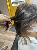 トップ：ダークシルバーアッシュ、インナー：ホワイトアッシュ