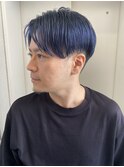 ダブルカラー&ネイビー×メンズカット