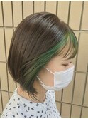 グリーンのフェイスフレーミング