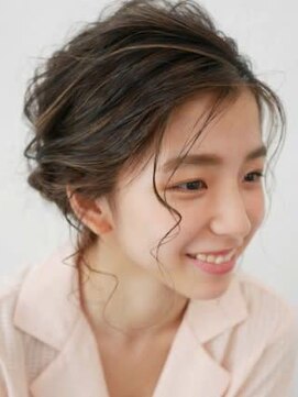 アース 三軒茶屋店(HAIR&MAKE EARTH) 三軒茶屋_レディース_コテ巻き_ヘアアレンジ_ヘアセット_アップ
