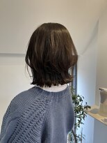 トレス(TRESS)&nbsp;外ハネボブ　レイヤーボブ　くびれボブ　ブラウンカラー