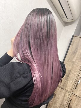 ヴィフ 大船(VIF) シャドールーツバレイヤージュ/ツヤ髪スタイル/ハイトーンカラー