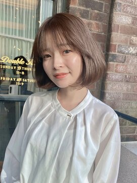レーヴバイロンド 仙台(Reve by Lond) 仙台韓国風ボブ顔まわりカット　大人ガーリーモード