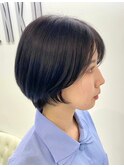 マッシュショート×ブルーブラック