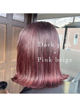 トッカ(tocca) ダークピンク×ピンクベージュ