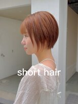 ヘアプレイスソル (HAIR PLACE SoL)&nbsp;艶髪ショートボブ/オレンジ