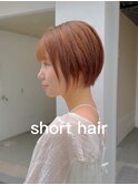 艶髪ショートボブ/オレンジ