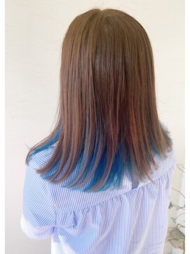 プラハファインワークス(+HER fine works) インナーカラー×アクアブルー