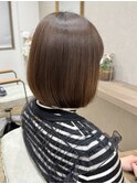 髪質改善カラーで艶々ストレート