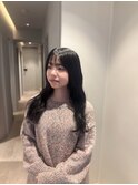 艶感たっぷり暗髪カラー
