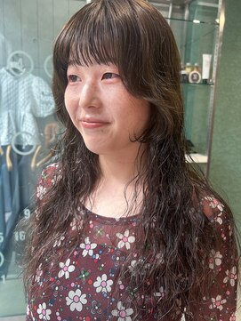 ダンボ(DUMBO) 【sayaca】ロング/オリーブベージュ/ブリーチなしダブルカラー