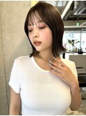 切りっぱなしボブ/レイヤーボブ/ミルクティベージュ /20代/30代