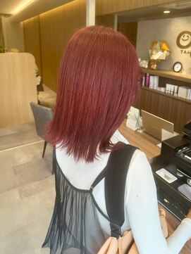 アエル 宝塚南口駅前店(aeru) 【艶髪】大人ボルドー【宝塚南口駅前駅】