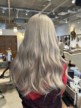 ナルヘアー 越谷(Nalu hair) 髪質改善カラー/ブリーチ/ホワイトベージュ