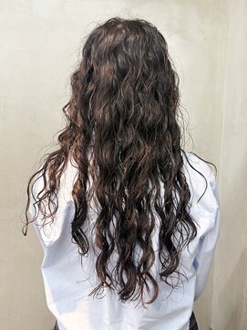 トオ(TOH) ロングウェーブパーマくるくるパーマジェリーパーマハードパーマ