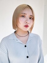 アルバム 渋谷パルコ(ALBUM)&nbsp;ボブブリーチハイトーンホワイトベージュミルクティー_F20427