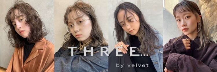 スリーバイベルベット(THREE...by velvet)のサロンヘッダー