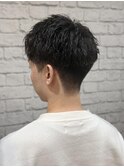 ツーブロック束感ソフトツイストショート