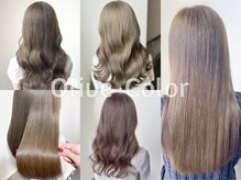 ♪オリーブ系♪赤みを完全に消した透明感のある髪色。ヘルシーで都会的な抜け感