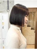 乾かすだけで叶うおさまる縮毛矯正ボブ！髪質改善も◎表参道