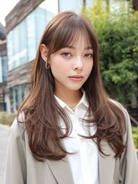 TROIS.高崎/ブリーチ/ダブルカラー/縮毛矯正/レイヤーカット/高崎駅【3/8OPEN(予定)】 ミディアムレイヤー