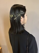 リアン 綱島(Lien)&nbsp;ボブ/ヘアセット/金箔アレンジ/結婚式参列/パーティーヘア