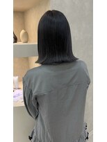 ヴィサージュアクト(VISAGE a.c.t)&nbsp;ラベンダーグレージュカラー×切りっぱなしボブ