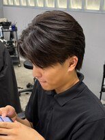 エルマーク 松山(L-MARK)&nbsp;マッシュヘア/黒髪/メンズカット/men's/フェザーパーマ