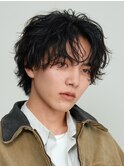 渋谷シャドウパーマ波巻きスパイラルパーマゆるめ微分け◎