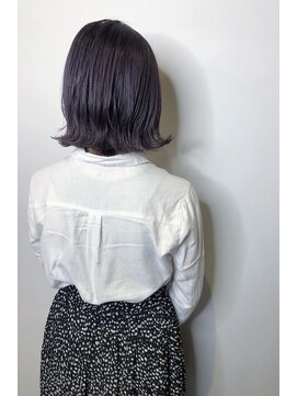 フロート 小阪店(float) パープルカラー_ココアブラウン,フリンジウェーブ