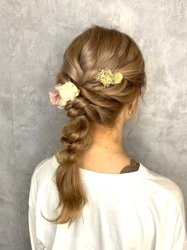 ブロッサム 東中野店 結婚式/二次会/ハーフアップ/小顔/着物/編み込み/パーティー